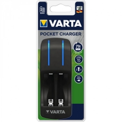 VARTA POCKET CHARGER Akku-Ladegerät für AA und AAA Akkus