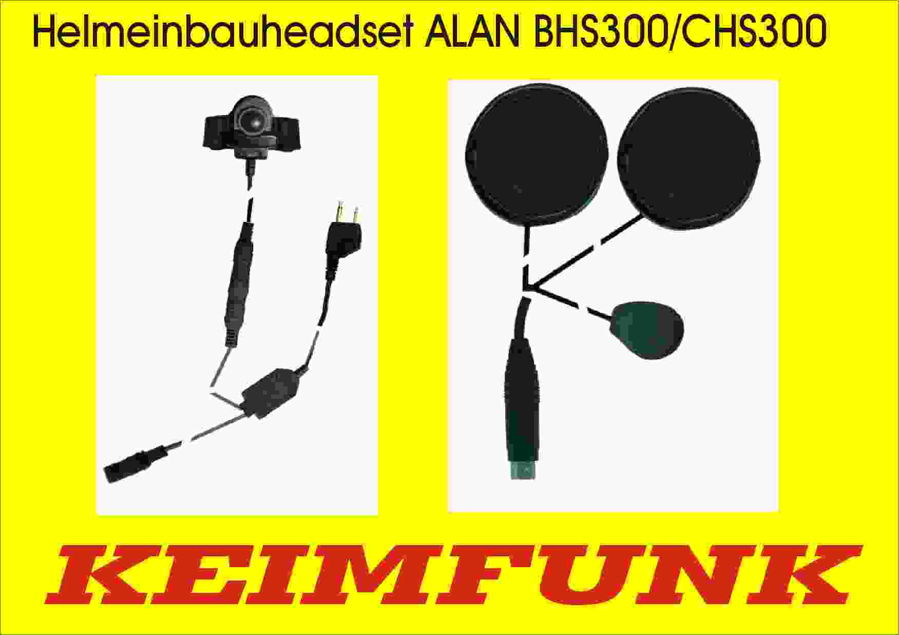 ALAN BHS300/COHS Helmeinbauheadset   X