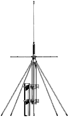Allband Discone Scanner Antenne, 170 cm