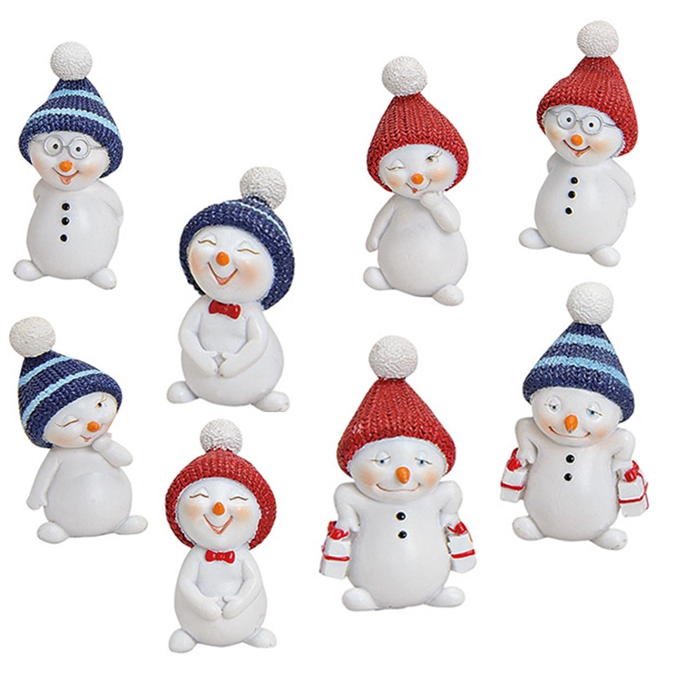Schneemann mit Strickmütze